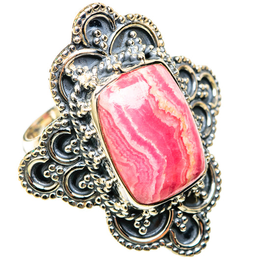 Rhodochrosite Rings handcrafted by Ana Silver Co - RING118575 - Photo 2