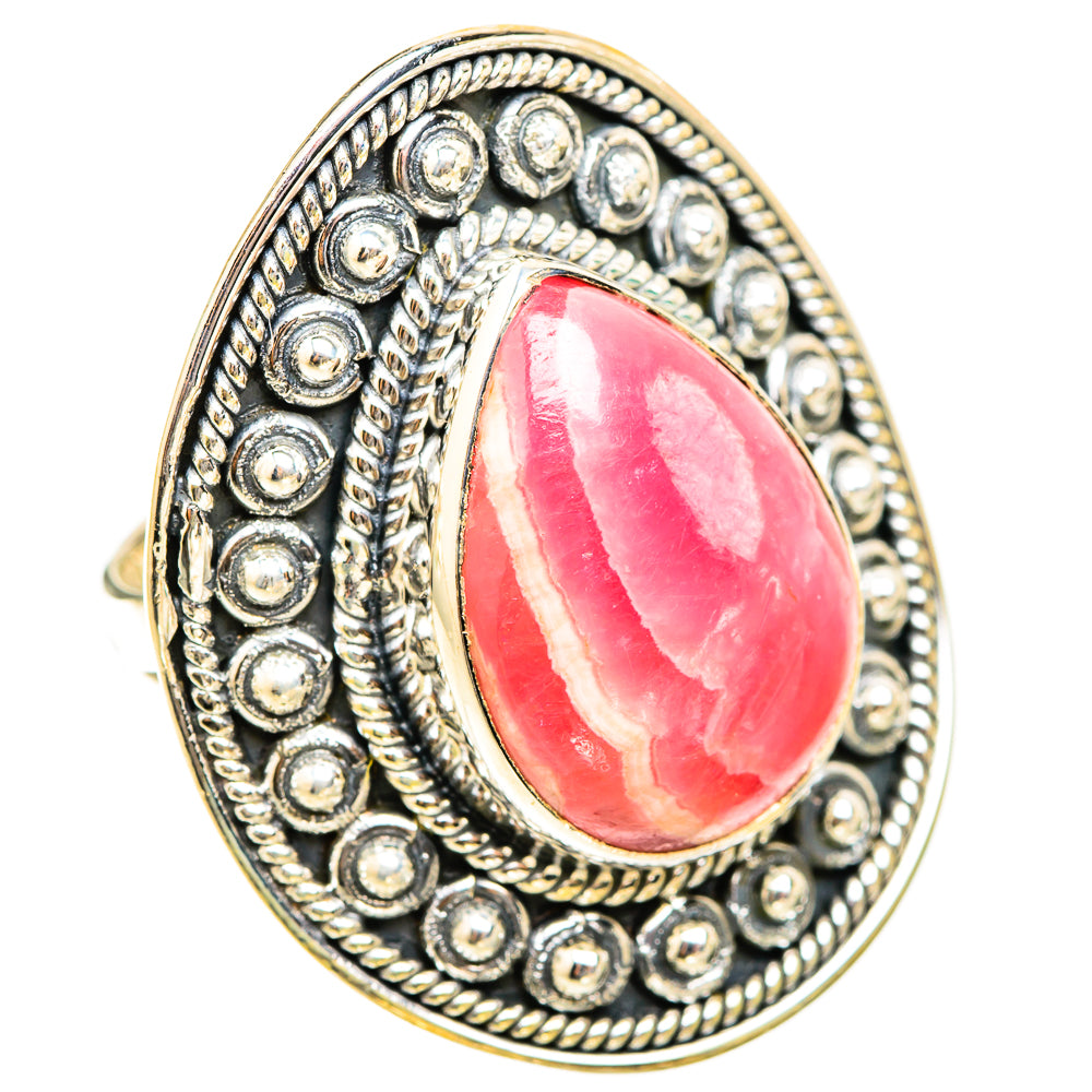 Rhodochrosite Rings handcrafted by Ana Silver Co - RING119708 - Photo 2