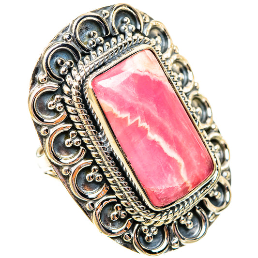Rhodochrosite Rings handcrafted by Ana Silver Co - RING119988 - Photo 2