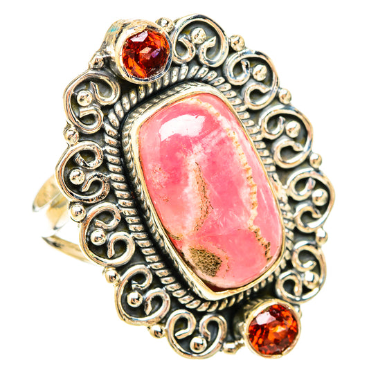 Rhodochrosite Rings handcrafted by Ana Silver Co - RING120297 - Photo 2