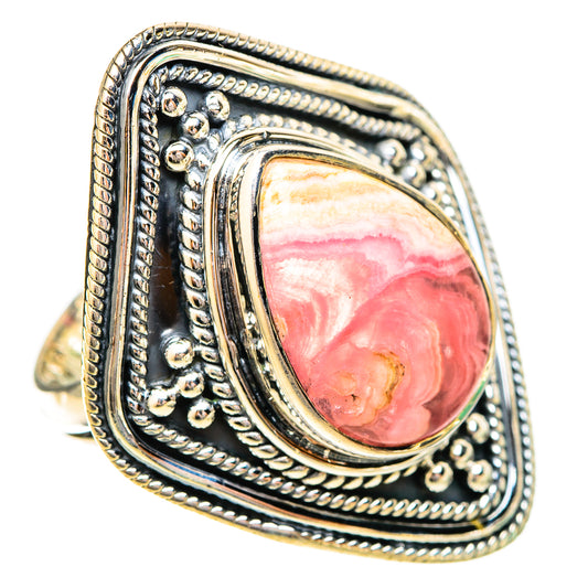 Rhodochrosite Rings handcrafted by Ana Silver Co - RING120613 - Photo 2