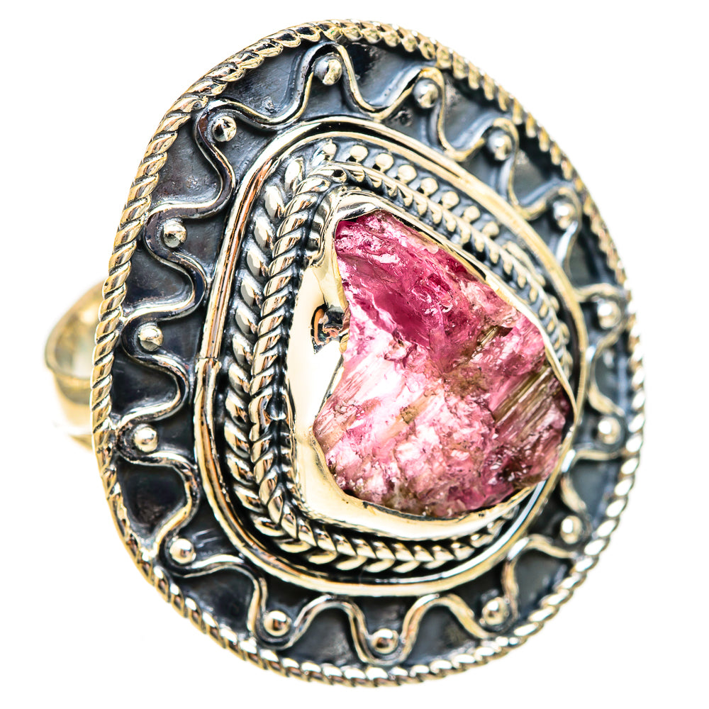 Pink Tourmaline Rings handcrafted by Ana Silver Co - RING121878 - Photo 2