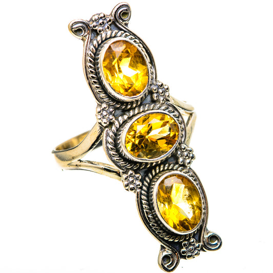 Citrine Rings handcrafted by Ana Silver Co - RING128953 - Photo 2