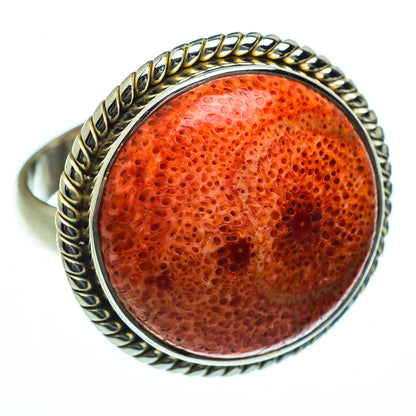 Sponge Coral Rings handcrafted by Ana Silver Co - RING40519