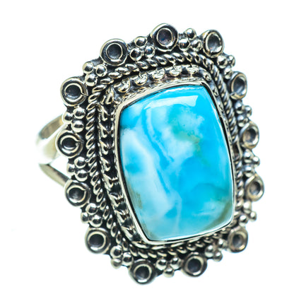 Larimar Rings handcrafted by Ana Silver Co - RING44552