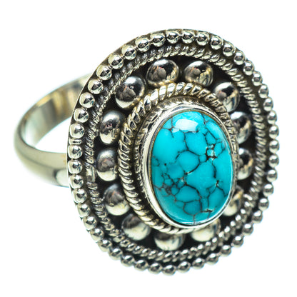 Tibetan Turquoise Rings handcrafted by Ana Silver Co - RING46891