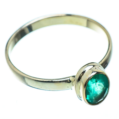 Zambian Emerald Rings handcrafted by Ana Silver Co - RING47301