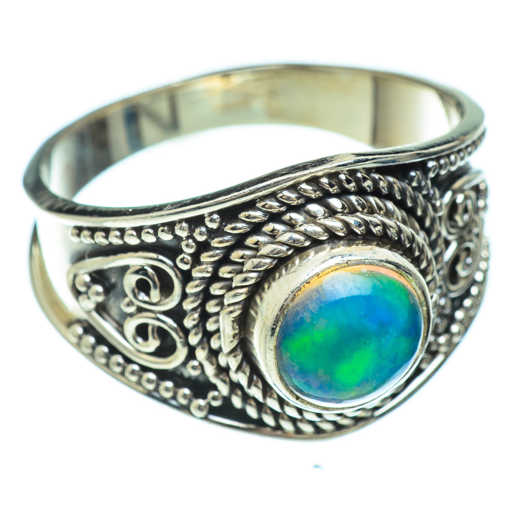 Ethiopian Opal Rings handcrafted by Ana Silver Co - RING49251