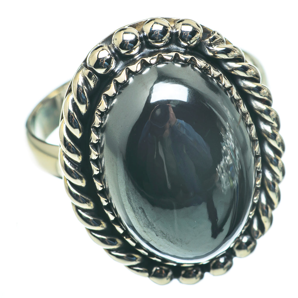 Hematite Rings handcrafted by Ana Silver Co - RING60443