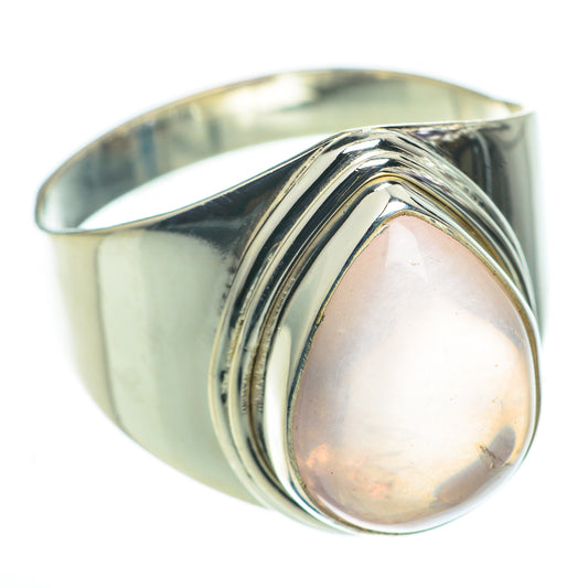 Rose Quartz Rings handcrafted by Ana Silver Co - RING60503