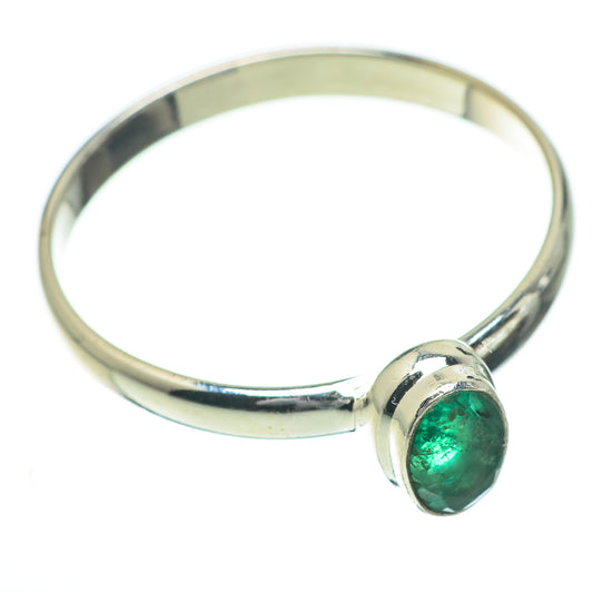 Zambian Emerald Rings handcrafted by Ana Silver Co - RING60870