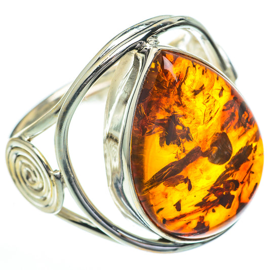 Baltic Amber Rings handcrafted by Ana Silver Co - RING60969