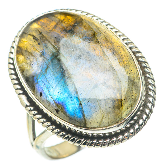Labradorite Rings handcrafted by Ana Silver Co - RING61507