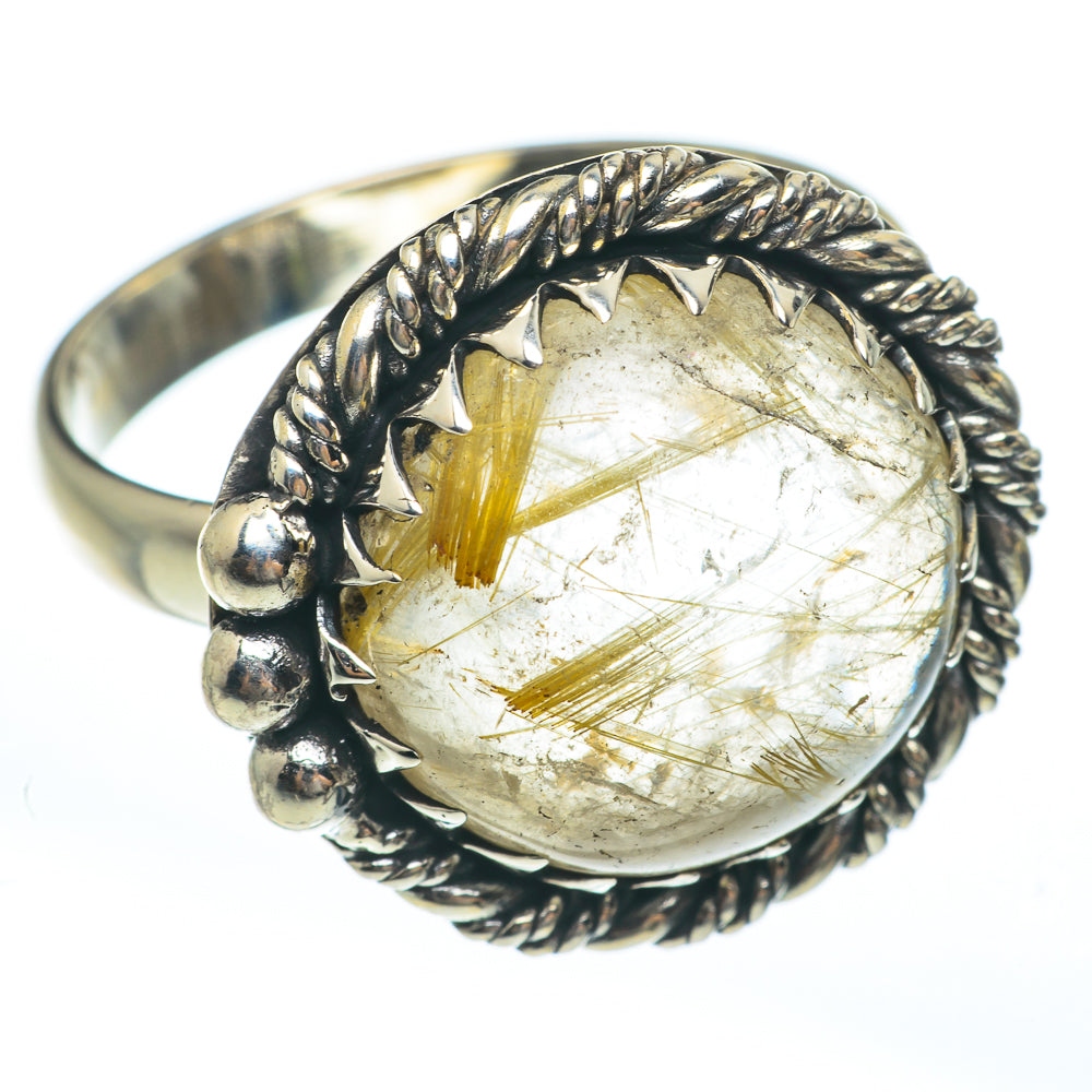 Rutilated Quartz Rings handcrafted by Ana Silver Co - RING61567