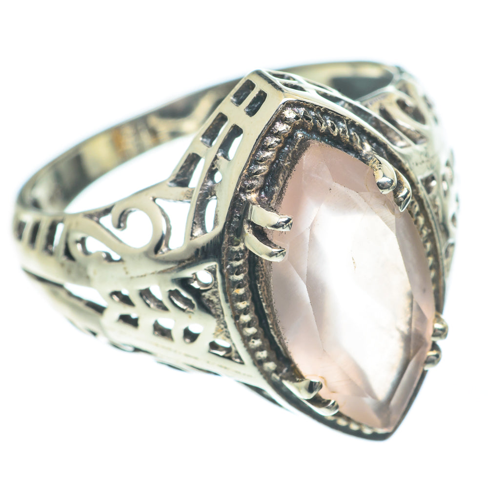 Rose Quartz Rings handcrafted by Ana Silver Co - RING62000