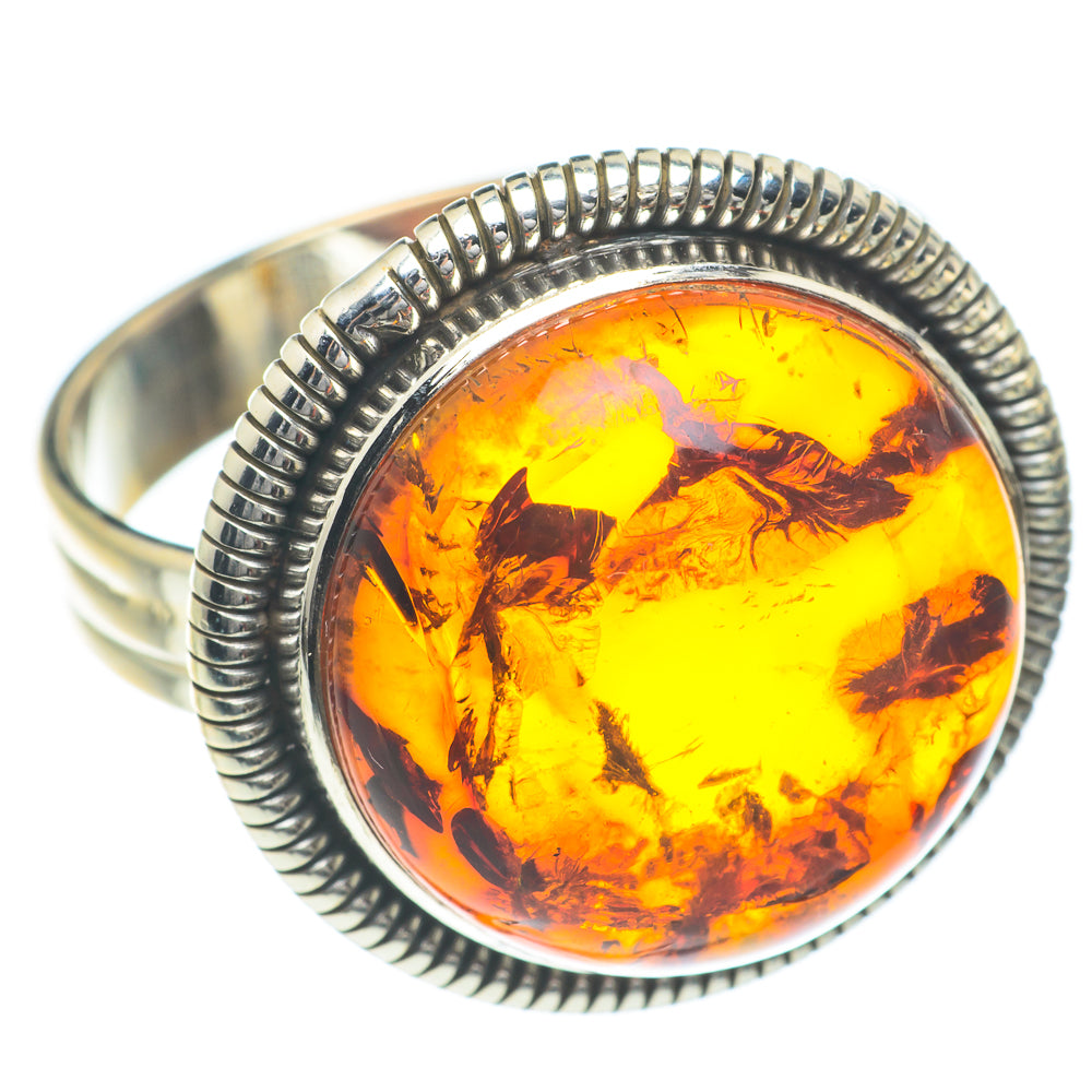 Baltic Amber Rings handcrafted by Ana Silver Co - RING62032