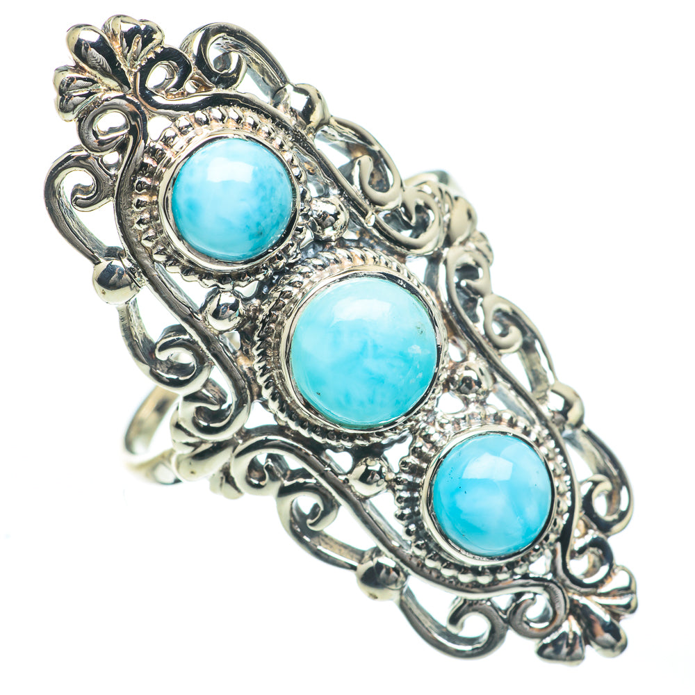 Larimar Rings handcrafted by Ana Silver Co - RING62263