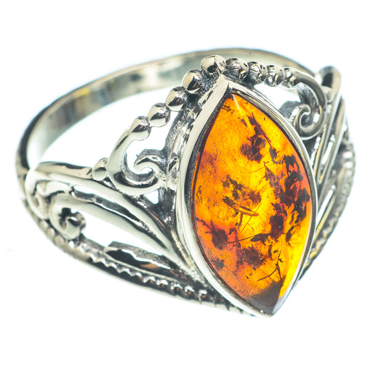 Baltic Amber Rings handcrafted by Ana Silver Co - RING62435