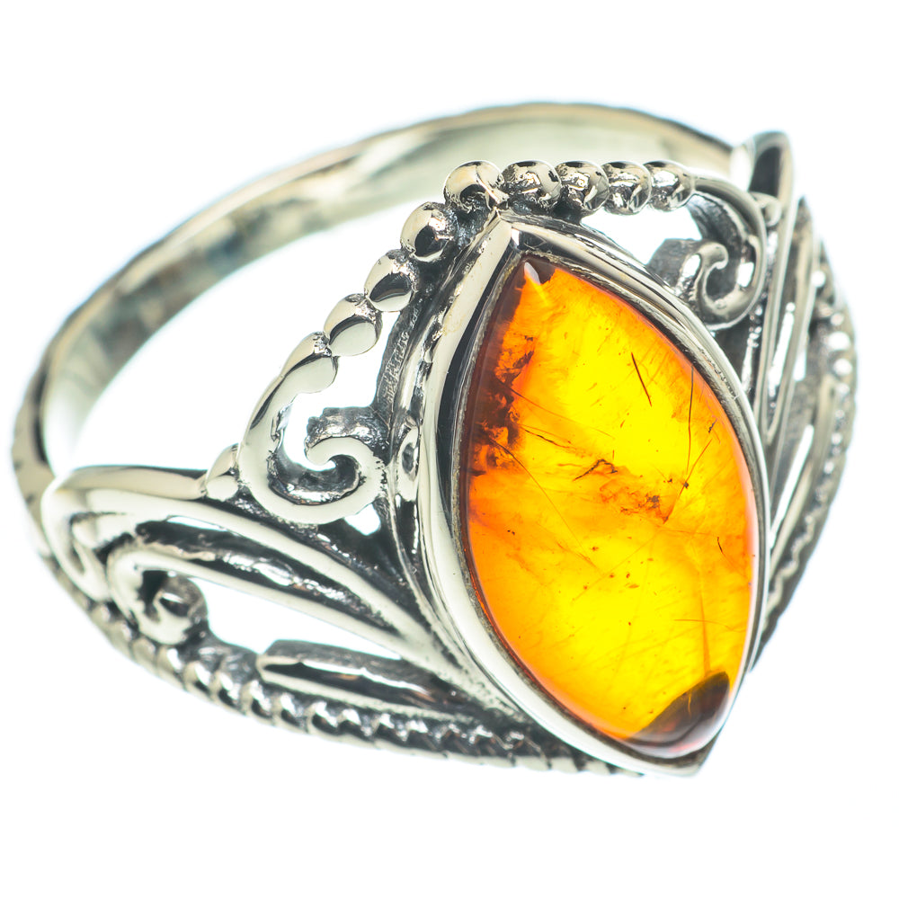 Baltic Amber Rings handcrafted by Ana Silver Co - RING62496