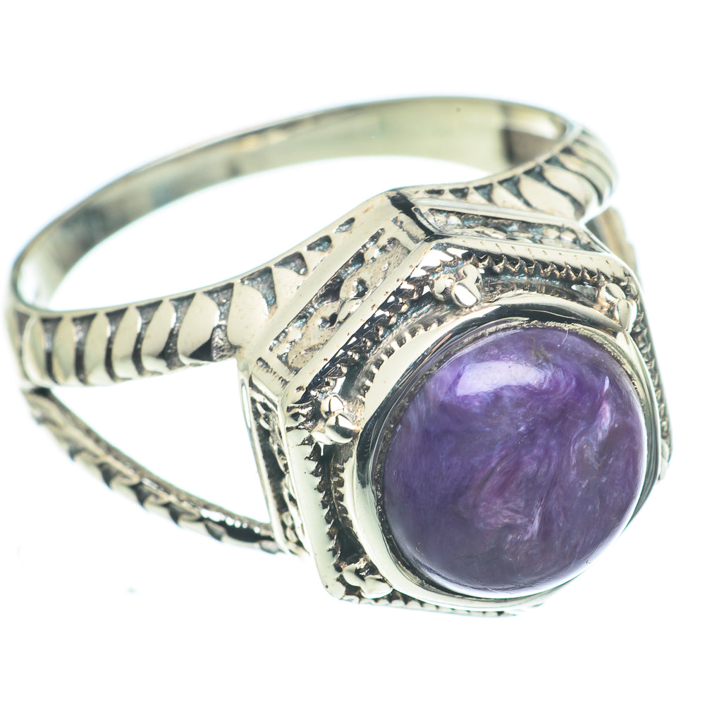 Charoite Rings handcrafted by Ana Silver Co - RING62531