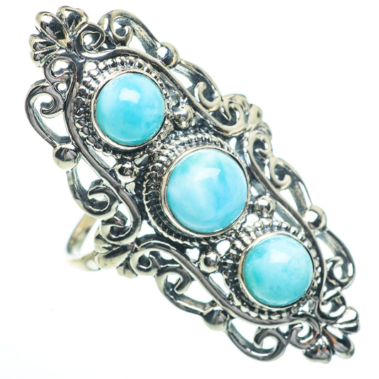 Larimar Rings handcrafted by Ana Silver Co - RING63038