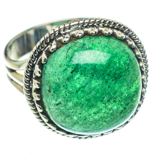 Green Aventurine Rings handcrafted by Ana Silver Co - RING63119