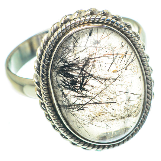 Tourmalinated Quartz Rings handcrafted by Ana Silver Co - RING63239