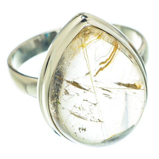 Rutilated Quartz Rings handcrafted by Ana Silver Co - RING63749