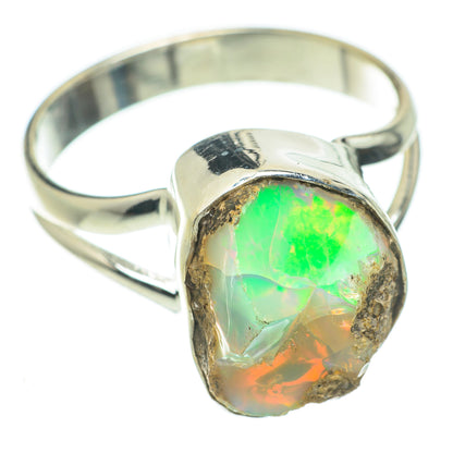 Ethiopian Opal Rings handcrafted by Ana Silver Co - RING64271