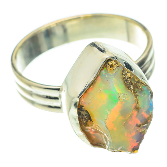 Ethiopian Opal Rings handcrafted by Ana Silver Co - RING64565
