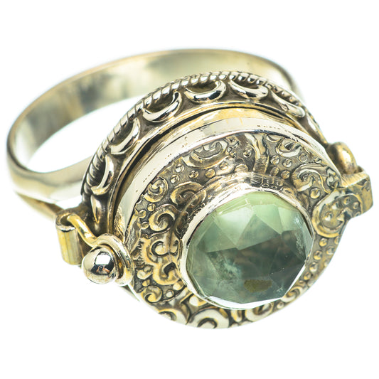 Green Amethyst Rings handcrafted by Ana Silver Co - RING64813
