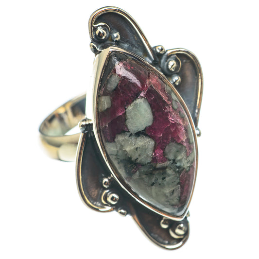 Russian Eudialyte Rings handcrafted by Ana Silver Co - RING68523