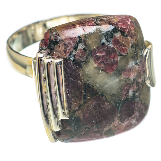 Russian Eudialyte Rings handcrafted by Ana Silver Co - RING69470
