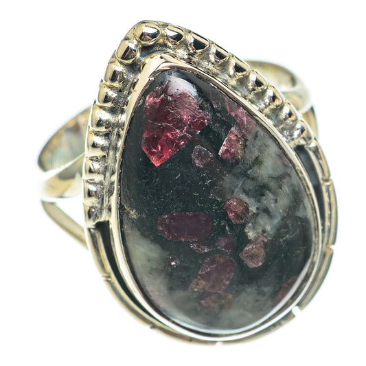 Russian Eudialyte Rings handcrafted by Ana Silver Co - RING70141
