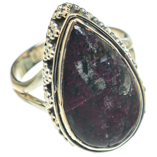 Russian Eudialyte Rings handcrafted by Ana Silver Co - RING70142