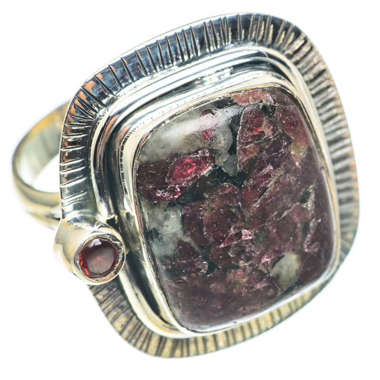 Russian Eudialyte Rings handcrafted by Ana Silver Co - RING70175