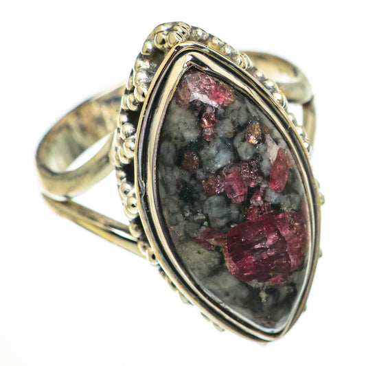 Russian Eudialyte Rings handcrafted by Ana Silver Co - RING70469