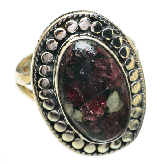 Russian Eudialyte Rings handcrafted by Ana Silver Co - RING70470