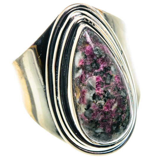 Russian Eudialyte Rings handcrafted by Ana Silver Co - RING92435