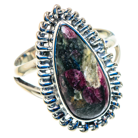 Russian Eudialyte Rings handcrafted by Ana Silver Co - RING92799