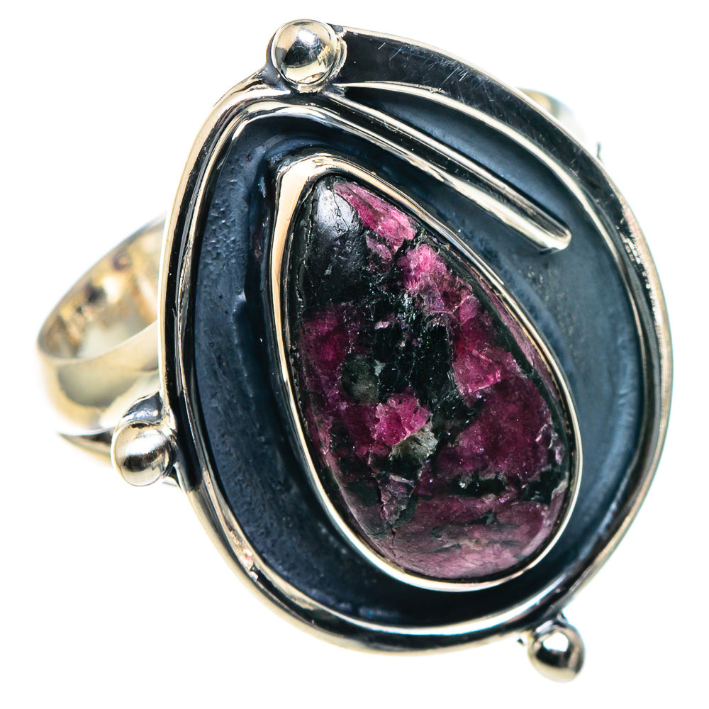 Russian Eudialyte Rings handcrafted by Ana Silver Co - RING93644