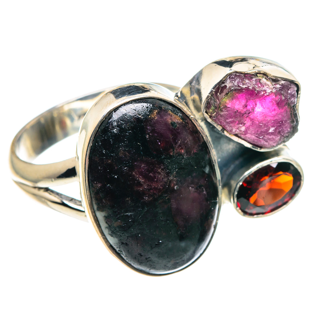 Russian Eudialyte Rings handcrafted by Ana Silver Co - RING93645