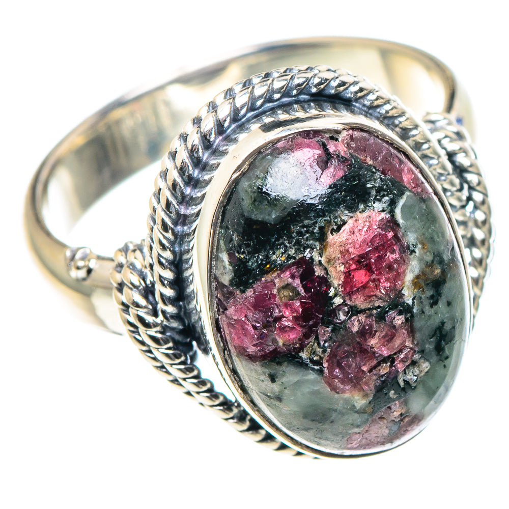 Russian Eudialyte Rings handcrafted by Ana Silver Co - RING93675