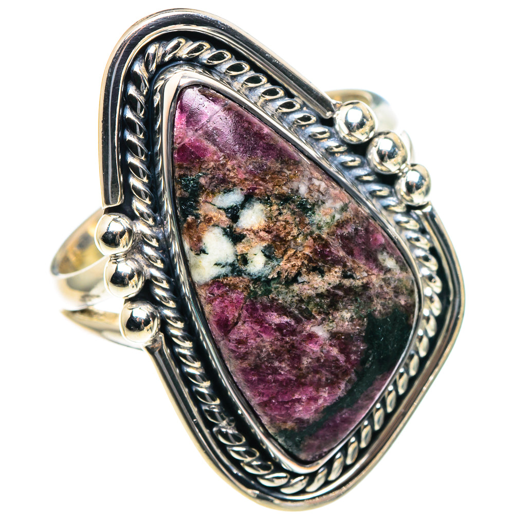 Russian Eudialyte Rings handcrafted by Ana Silver Co - RING93728