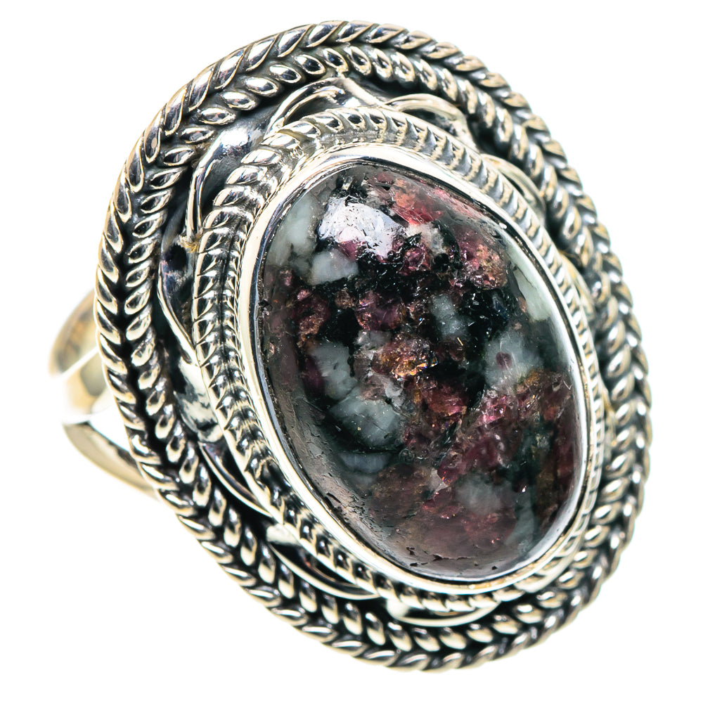 Russian Eudialyte Rings handcrafted by Ana Silver Co - RING93729 - Photo 2