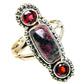 Russian Eudialyte Rings handcrafted by Ana Silver Co - RING94264
