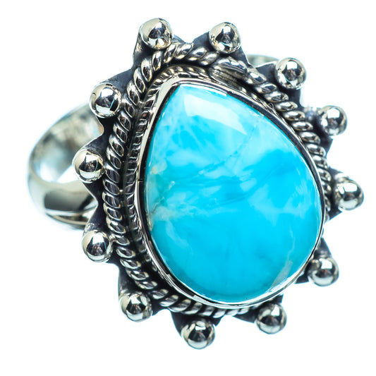 Larimar Rings handcrafted by Ana Silver Co - RING995781